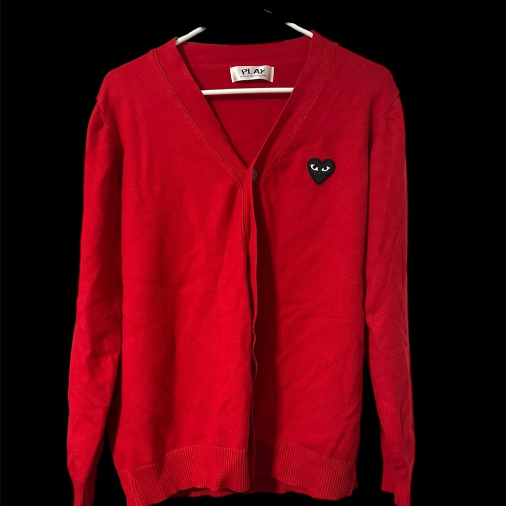 Comme Des Garçons PLAY Red Sweater Authentic